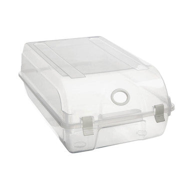 Orsina Tavia Men's Shoe Box – Clear Stackable Wardrobe Storage Organiser