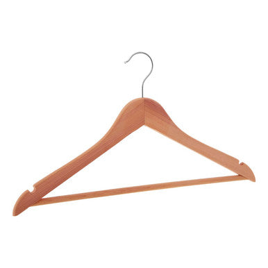 Orsina Cedar Wood Clothes Hanger with Notches – Luxury Garment Care