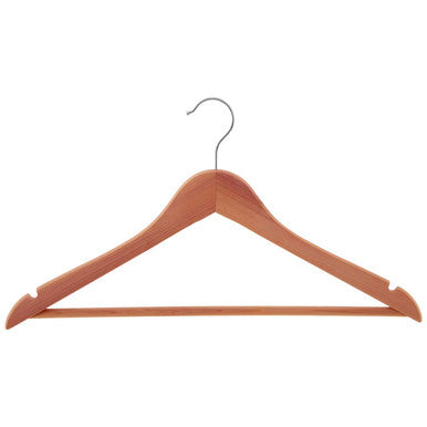 Orsina Cedar Wood Clothes Hanger with Notches – Luxury Garment Care