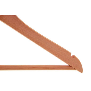 Orsina Cedar Wood Clothes Hanger with Notches – Luxury Garment Care