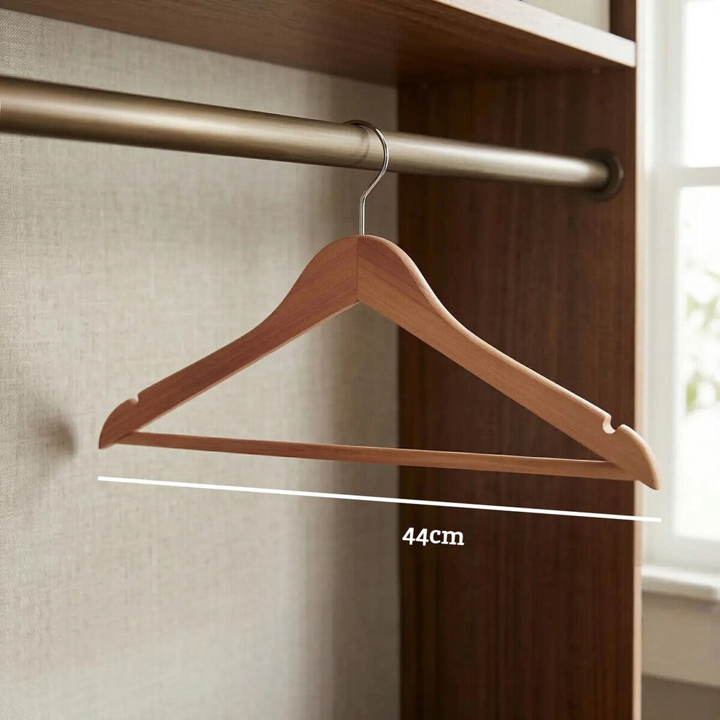 Orsina Cedar Wood Clothes Hanger with Notches – Luxury Garment Care