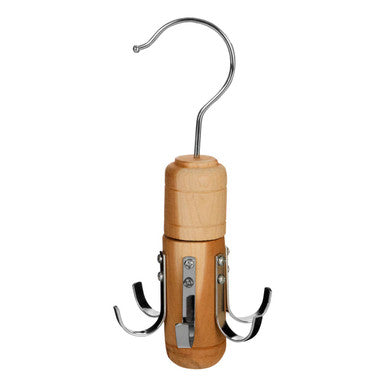Orsina Cedar Wood Tie and Belt Hanger – 6 Hook Luxury Wardrobe Organizer