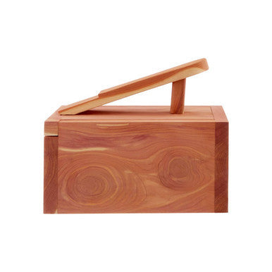 Orsina Cedar Wood Shoe Shine Box – Luxury Shoe Care Storage Organiser