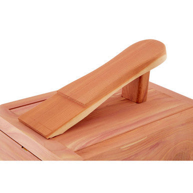 Orsina Cedar Wood Shoe Shine Box – Luxury Shoe Care Storage Organiser