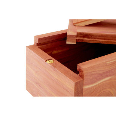 Orsina Cedar Wood Shoe Shine Box – Luxury Shoe Care Storage Organiser