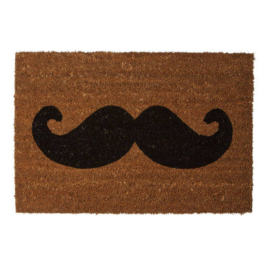 Orsina Moustache Coir Doormat | Durable Eco-Friendly Entryway Mat