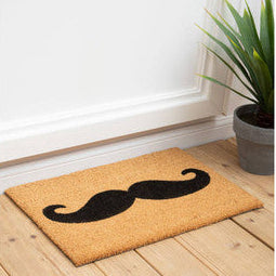 Orsina Moustache Coir Doormat | Durable Eco-Friendly Entryway Mat