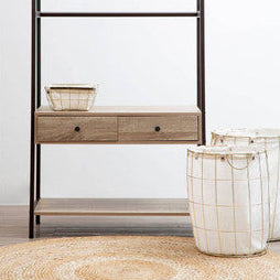 Orsina Set of 2 Round Gold Wire Laundry Baskets – Modern Home Storage