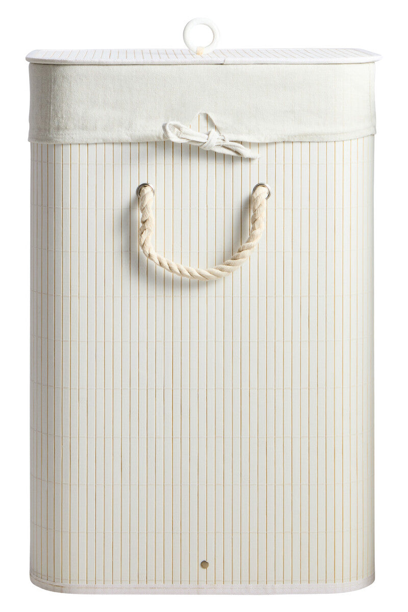 Orsina White Bamboo Laundry Hamper – Eco-Friendly Storage Organiser
