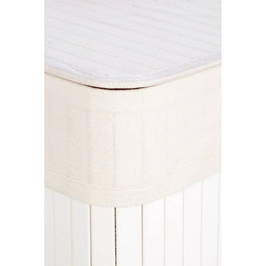 Orsina White Bamboo Laundry Hamper – Eco-Friendly Storage Organiser