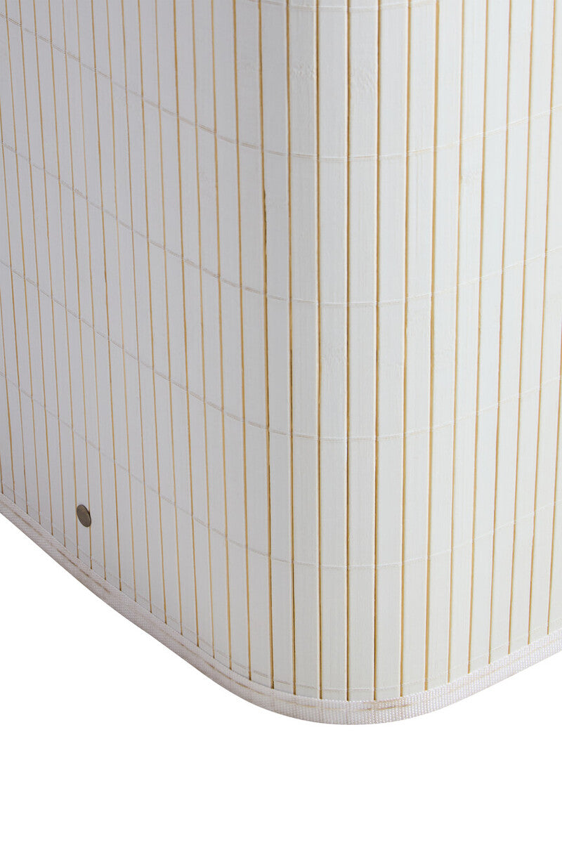 Orsina White Bamboo Laundry Hamper – Eco-Friendly Storage Organiser
