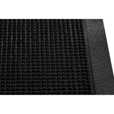 Orsina Filta Black Rubber Doormat – Heavy-Duty Outdoor Entryway Mat