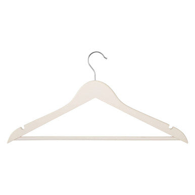 Orsina Matte White Clothes Hangers – Set of 20 Non-Slip Wardrobe Hangers