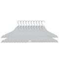 Orsina Matte White Clothes Hangers – Set of 20 Non-Slip Wardrobe Hangers