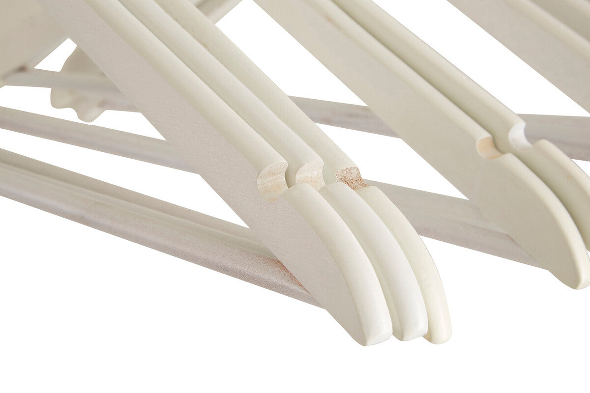 Orsina Matte White Clothes Hangers – Set of 20 Non-Slip Wardrobe Hangers