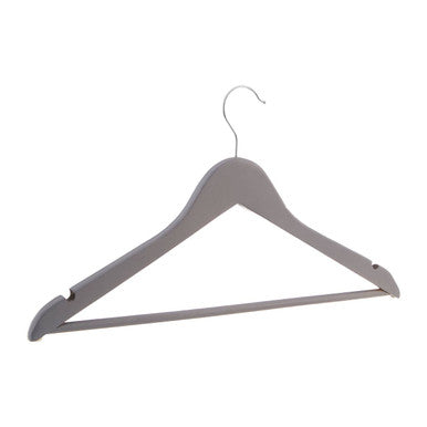 Orsina Matte Grey Clothes Hangers – Set of 20 Non-Slip Slim Hangers
