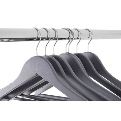 Orsina Matte Grey Clothes Hangers – Set of 20 Non-Slip Slim Hangers