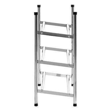 Orsina Tavia Expandable 3-Tier Chrome Shoe Rack – 18 Pair Capacity