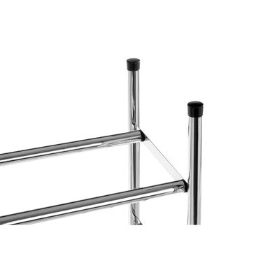 Orsina Tavia Expandable 3-Tier Chrome Shoe Rack – 18 Pair Capacity
