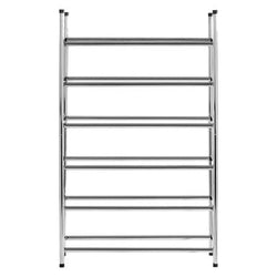 Orsina Tavia 6-Tier Chrome Shoe Rack | Modern Hallway Storage