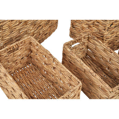 Orsina Lidi Water Hyacinth Storage Baskets | Woven Set of 6