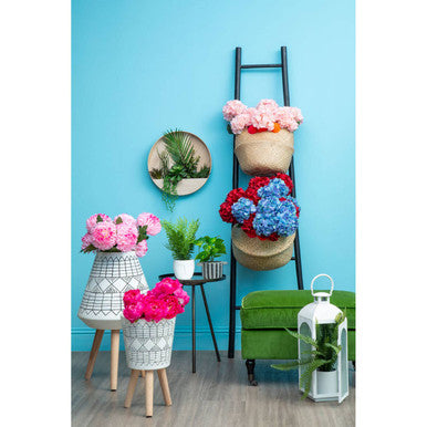 Orsina Small Seagrass Pom Basket – Boho Woven Storage Organizer