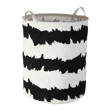 Orsina Harga Laundry Basket – Black and White Modern Storage Hamper
