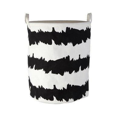 Orsina Harga Laundry Basket – Black and White Modern Storage Hamper