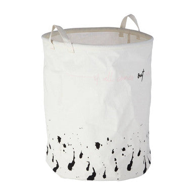 Orsina Speckled Fabric Laundry Basket | Modern Sustainable Hamper