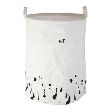 Orsina Speckled Fabric Laundry Basket | Modern Sustainable Hamper