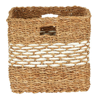 Orsina Lidi Rectangular Seagrass Basket – Natural Woven Shelf Storage