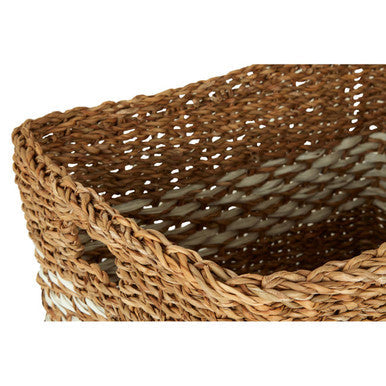 Orsina Lidi Rectangular Seagrass Basket – Natural Woven Shelf Storage