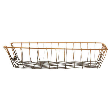 Orsina Mimo Rectangular Document Tray – Black and Gold Desk Organizer
