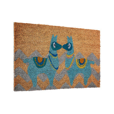Orsina Filta Llama Doormat – Whimsical Coir Entrance Mat for Porch