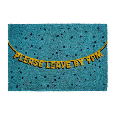 Filta Please Leave By 9Pm Doormat – Funny Non-Slip Entrance Mat