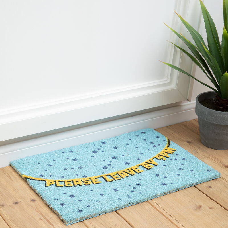 Filta Please Leave By 9Pm Doormat – Funny Non-Slip Entrance Mat