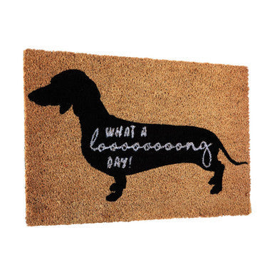 Orsina Filta Sausage Dog Doormat – Heavy Duty Coir Entrance Mat