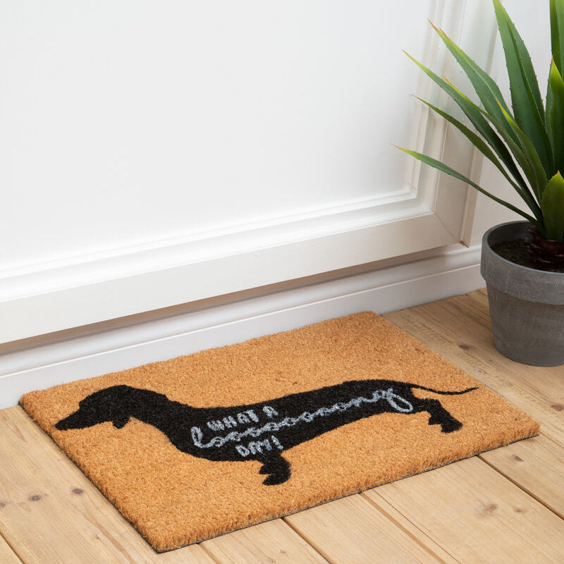 Orsina Filta Sausage Dog Doormat – Heavy Duty Coir Entrance Mat