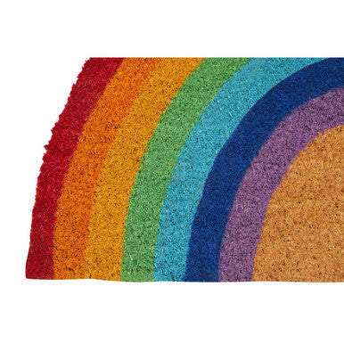 Orsina Rainbow Coir Doormat – Eco-Friendly Durable Outdoor Entryway Mat