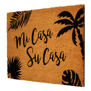 Orsina Mimo Mi Casa Su Casa Coir Doormat – Modern Entryway Decor