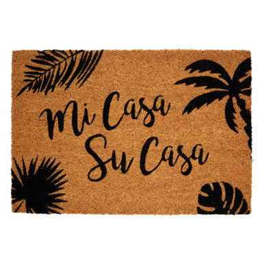 Orsina Mimo Mi Casa Su Casa Coir Doormat – Modern Entryway Decor