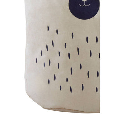 Orsina Bear Face Laundry Bag | Foldable Kids Nursery Storage Hamper