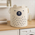 Orsina Bear Face Laundry Bag | Foldable Kids Nursery Storage Hamper
