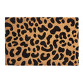 Orsina Leopard Print Coir Doormat – Modern Animal Print Entrance Mat