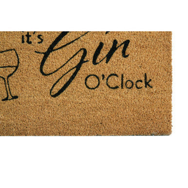 Orsina Gin O'Clock Doormat – Novelty Coir Entryway Mat for Outdoors