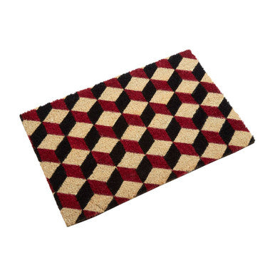 Orsina Filta Glamorous Deco Coir Doormat – Modern Durable Entryway Mat
