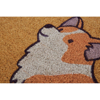 Orsina Filta Corgi Doormat – Non-Slip Coir Mat for Dog Lovers