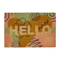 Orsina Filta Bohemian Hello Coir Doormat – Durable Entryway Welcome Mat