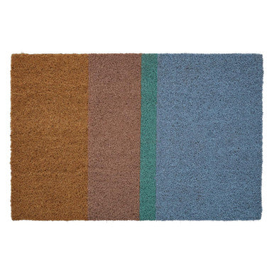 Orsina Filta Coir Doormat – Striped Modern Entryway Outdoor Mat