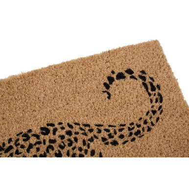 Orsina Filta Leopard Doormat – Non-Slip Coir Animal Print Entrance Mat